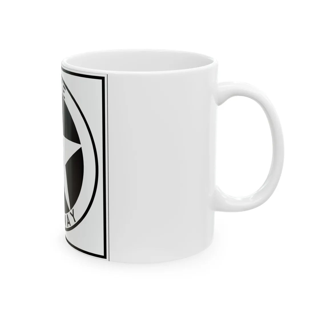 Texas 6 1917 (Texas) (Road Sign) White Coffee Mug - Go Mug Yourself