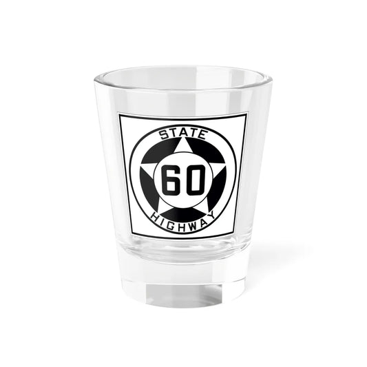 Texas 60 1935 (Texas) (Road Sign) Shot Glass 1.5oz 1.5oz - Go Mug Yourself