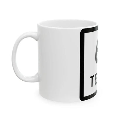 Texas 61 (Texas) (Road Sign) White Coffee Mug - Go Mug Yourself