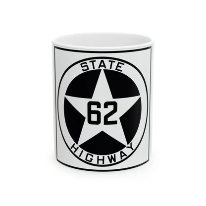Texas 62 1917 (Texas) (Road Sign) White Coffee Mug 11oz - Go Mug Yourself