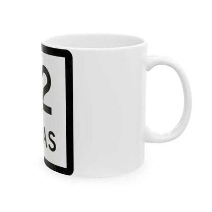 Texas 62 (Texas) (Road Sign) White Coffee Mug - Go Mug Yourself