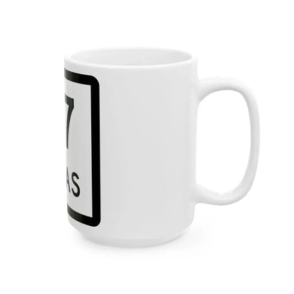 Texas 67 (Texas) (Road Sign) White Coffee Mug - Go Mug Yourself