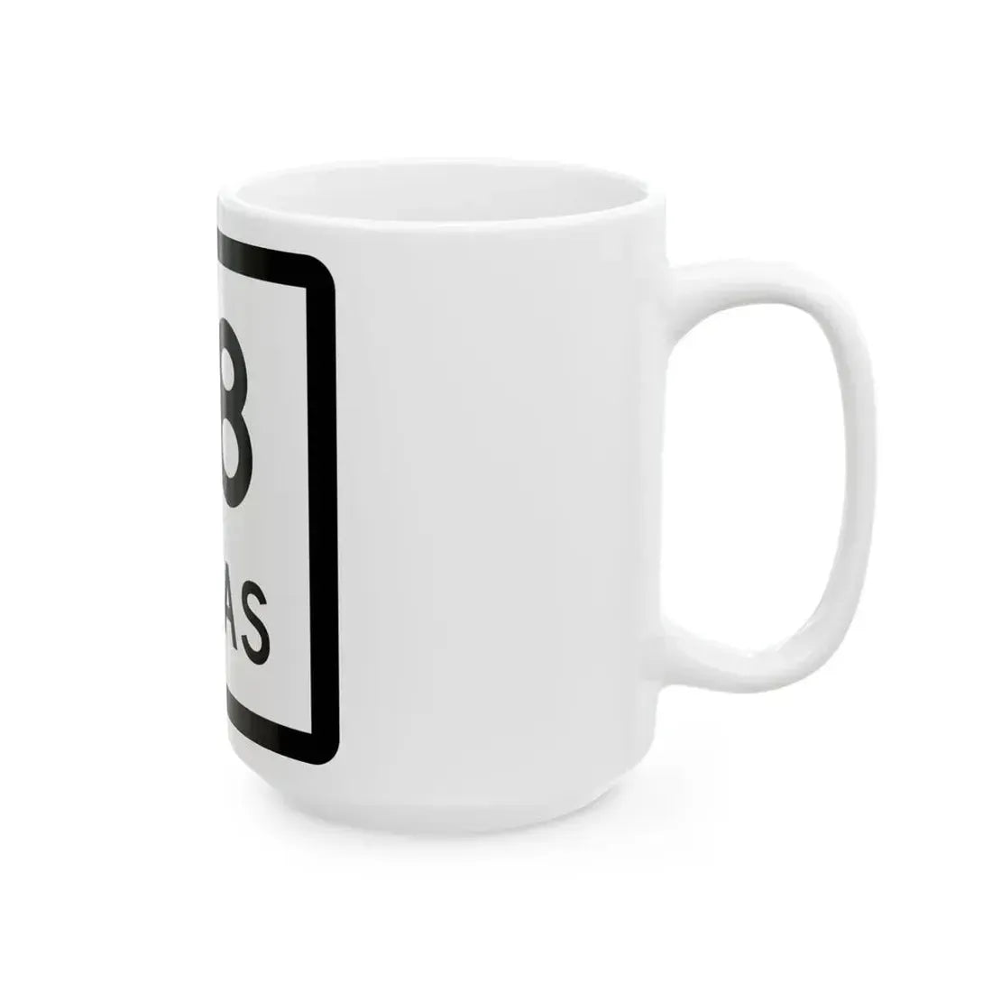 Texas 68 (Texas) (Road Sign) White Coffee Mug - Go Mug Yourself