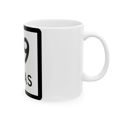 Texas 69 (Texas) (Road Sign) White Coffee Mug - Go Mug Yourself