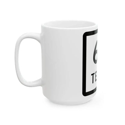 Texas 69 (Texas) (Road Sign) White Coffee Mug - Go Mug Yourself