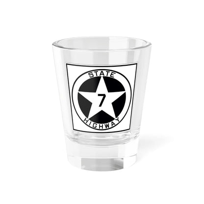 Texas 7 1917 (Texas) (Road Sign) Shot Glass 1.5oz 1.5oz - Go Mug Yourself