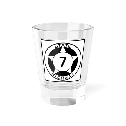 Texas 7 1935 (Texas) (Road Sign) Shot Glass 1.5oz 1.5oz - Go Mug Yourself