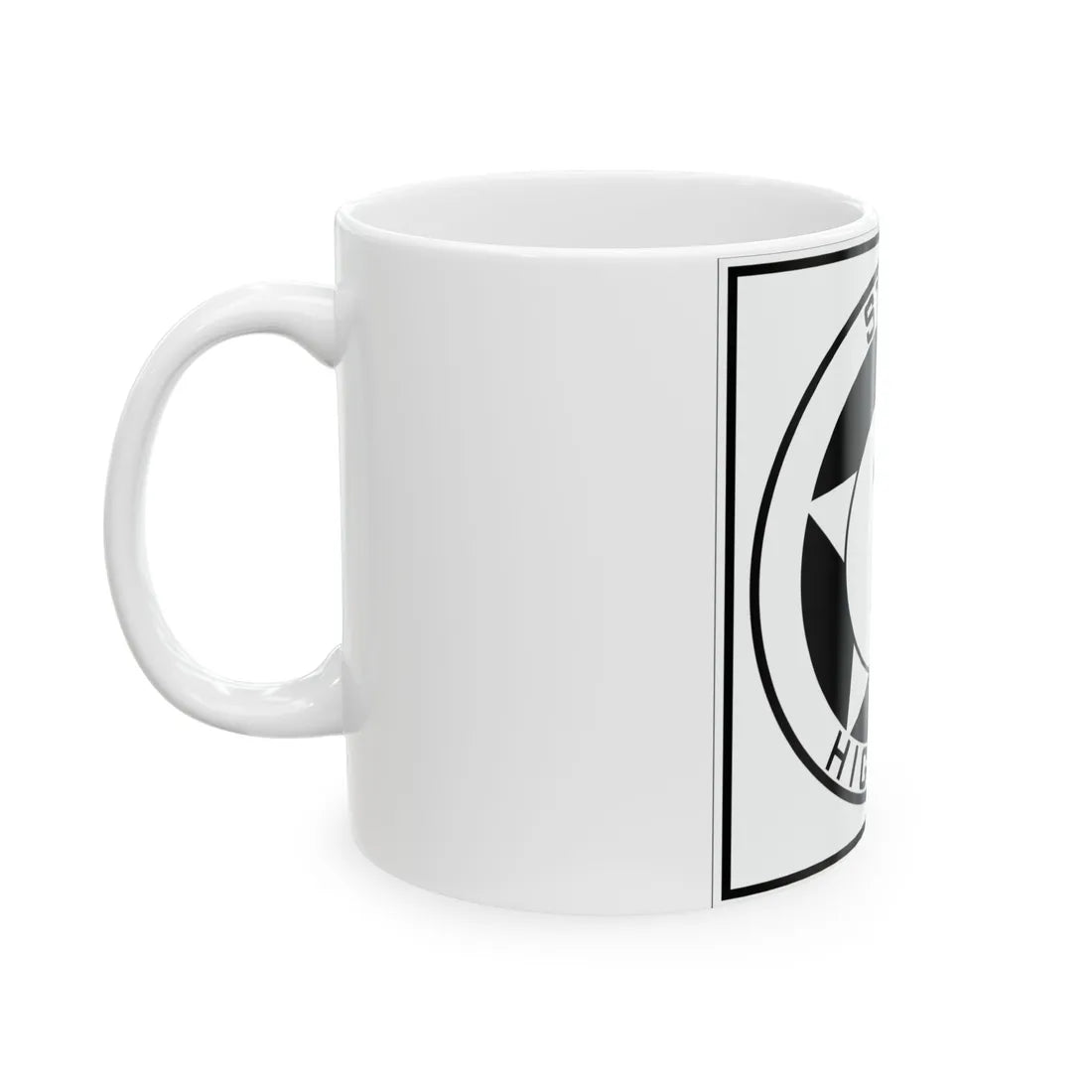 Texas 7 1935 (Texas) (Road Sign) White Coffee Mug - Go Mug Yourself