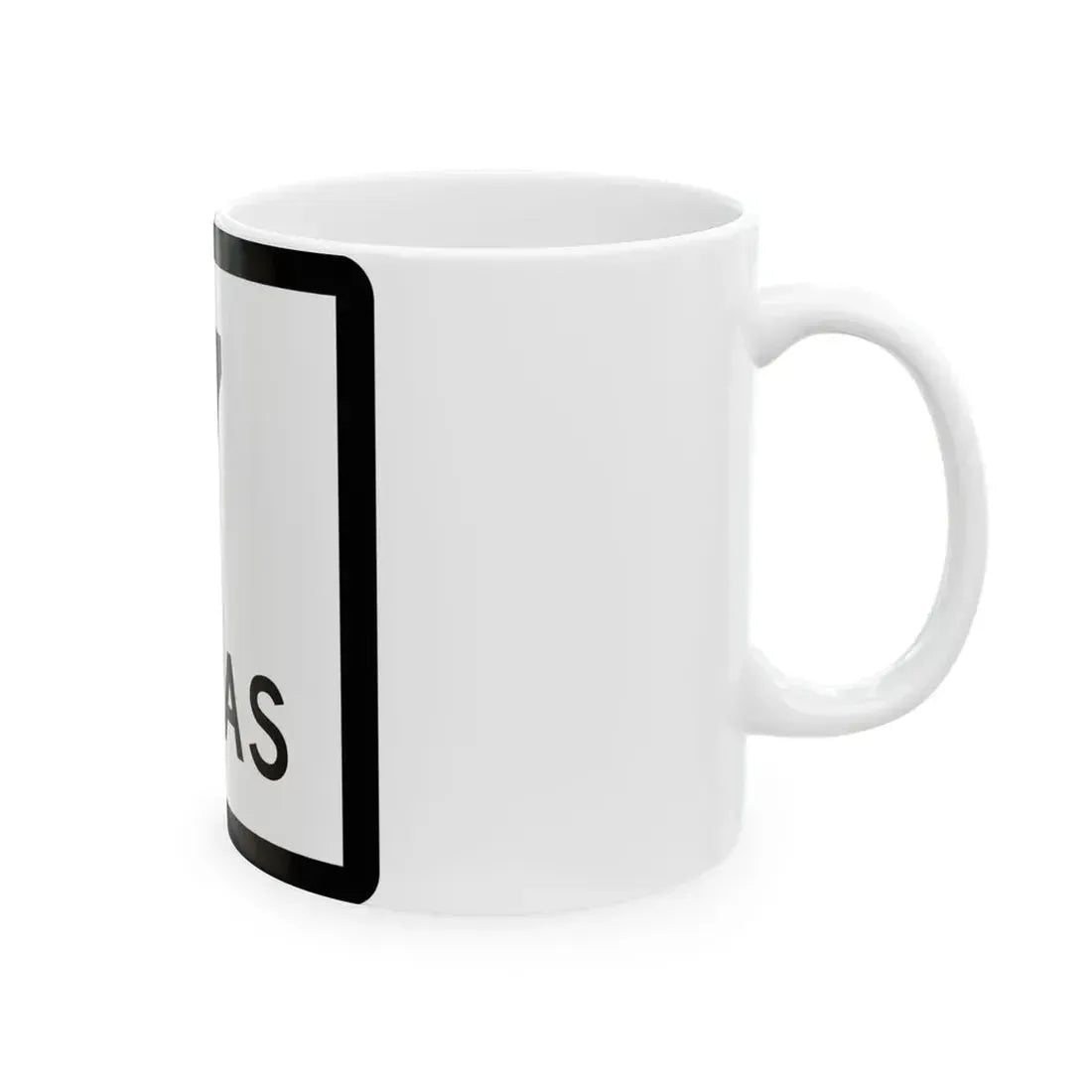 Texas 7 (Texas) (Road Sign) White Coffee Mug - Go Mug Yourself