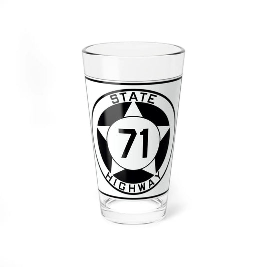 Texas 71 1935 (Texas) (Road Sign) Pint Glss 16oz 16oz - Go Mug Yourself
