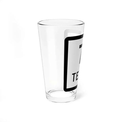 Texas 71 (Texas) (Road Sign) Pint Glass 16oz - Go Mug Yourself