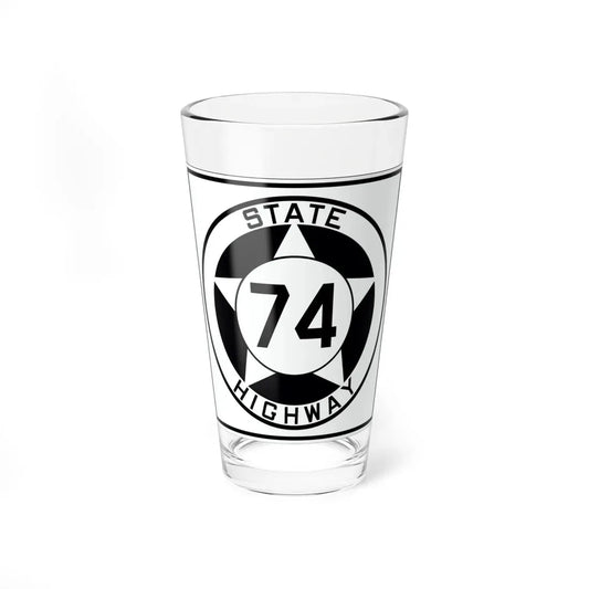 Texas 74 1935 (Texas) (Road Sign) Pint Glass 16oz 16oz - Go Mug Yourself