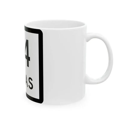 Texas 74 (Texas) (Road Sign) White Coffee Mug - Go Mug Yourself