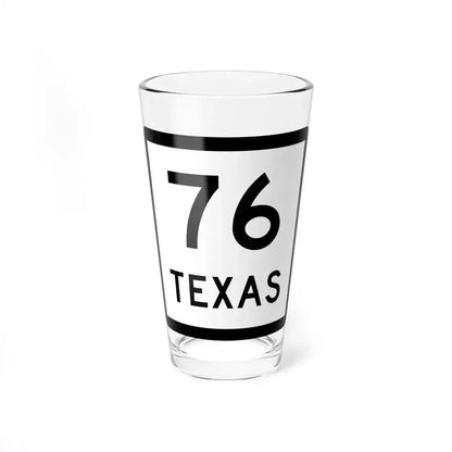 Texas 76 (Texas) (Road Sign) Pint Glass 16oz 16oz - Go Mug Yourself