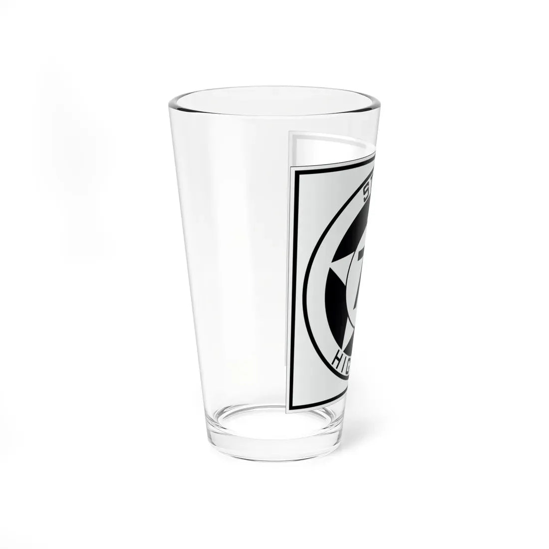 Texas 77 1935 (Texas) (Road Sign) Pint Glass 16oz - Go Mug Yourself