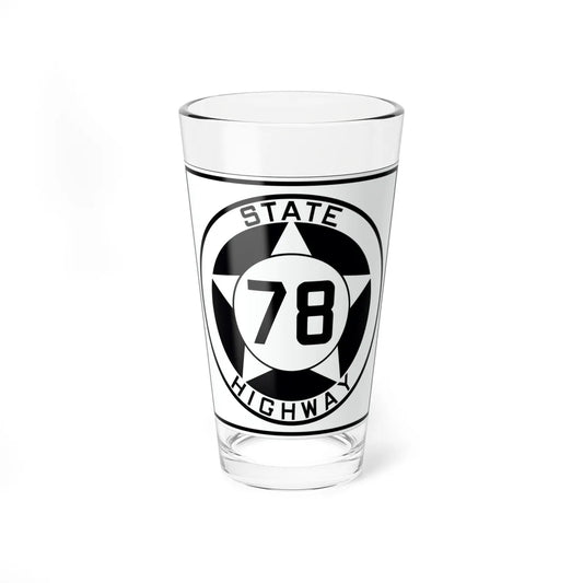Texas 78 1935 (Texas) (Road Sign) Pint Glss 16oz 16oz - Go Mug Yourself