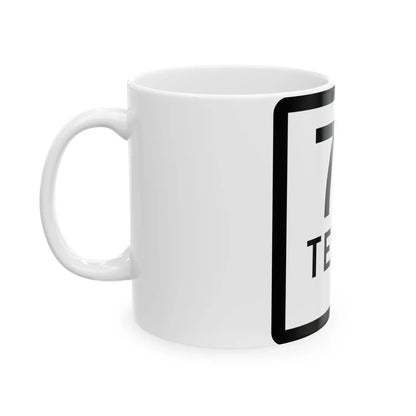 Texas 78-D (Texas) (Road Sign) White Coffee Mug - Go Mug Yourself