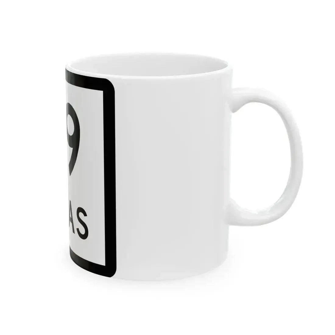 Texas 79 (Texas) (Road Sign) White Coffee Mug - Go Mug Yourself
