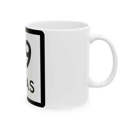 Texas 79 (Texas) (Road Sign) White Coffee Mug - Go Mug Yourself