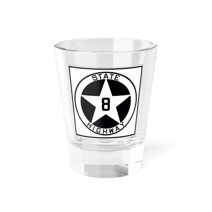 Texas 8 1917 (Texas) (Road Sign) Shot Glass 1.5oz 1.5oz - Go Mug Yourself