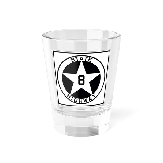 Texas 8 1917 (Texas) (Road Sign) Shot Glass 1.5oz 1.5oz - Go Mug Yourself