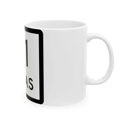 Texas 81 (Texas) (Road Sign) White Coffee Mug - Go Mug Yourself