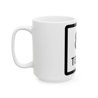 Texas 81 (Texas) (Road Sign) White Coffee Mug - Go Mug Yourself