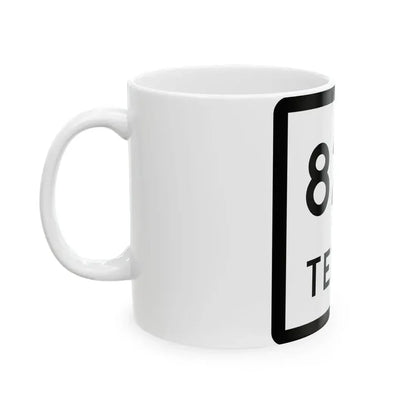 Texas 824 (Texas) (Road Sign) White Coffee Mug - Go Mug Yourself