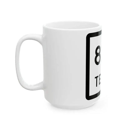 Texas 824 (Texas) (Road Sign) White Coffee Mug - Go Mug Yourself