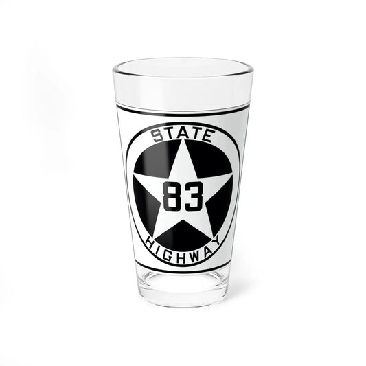 Texas 83 1917 (Texas) (Road Sign) Pint Glass 16oz 16oz - Go Mug Yourself