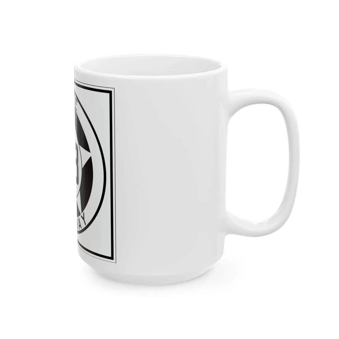 Texas 83 1935 (Texas) (Road Sign) White Coffee Mug - Go Mug Yourself
