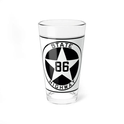 Texas 86 1917 (Texas) (Road Sign) Pint Glass 16oz 16oz - Go Mug Yourself
