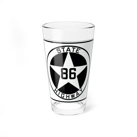 Texas 86 1917 (Texas) (Road Sign) Pint Glass 16oz 16oz - Go Mug Yourself