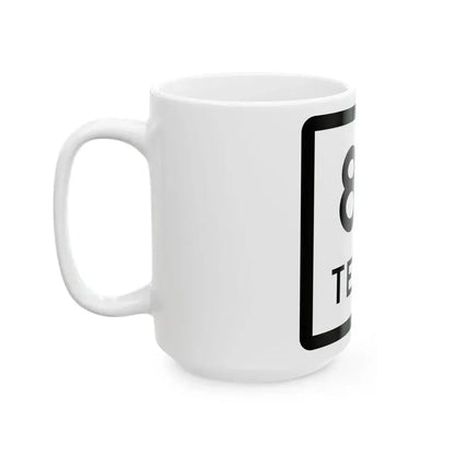 Texas 86 (Texas) (Road Sign) White Coffee Mug - Go Mug Yourself