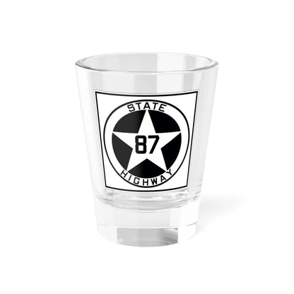 Texas 87 1917 (Texas) (Road Sign) Shot Glass 1.5oz 1.5oz - Go Mug Yourself