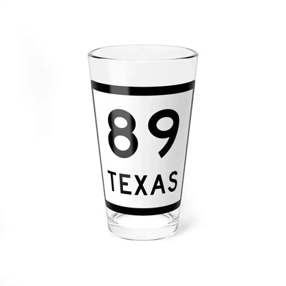 Texas 89 (Texas) (Road Sign) Pint Glass 16oz 16oz - Go Mug Yourself