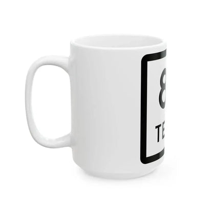 Texas 89 (Texas) (Road Sign) White Coffee Mug - Go Mug Yourself