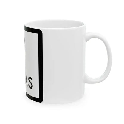 Texas 9 (Texas) (Road Sign) White Coffee Mug - Go Mug Yourself
