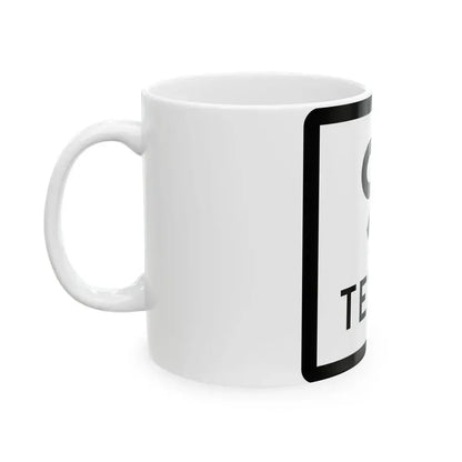 Texas 91 (Texas) (Road Sign) White Coffee Mug - Go Mug Yourself