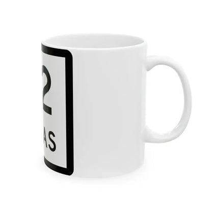 Texas 92 (Texas) (Road Sign) White Coffee Mug - Go Mug Yourself