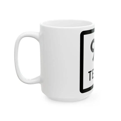 Texas 93 (Texas) (Road Sign) White Coffee Mug - Go Mug Yourself