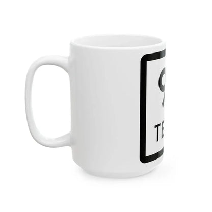 Texas 94 (Texas) (Road Sign) White Coffee Mug - Go Mug Yourself