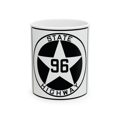 Texas 96 1917 (Texas) (Road Sign) White Coffee Mug 11oz - Go Mug Yourself