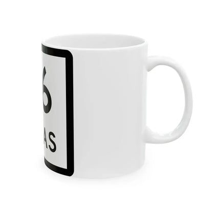 Texas 96 (Texas) (Road Sign) White Coffee Mug - Go Mug Yourself