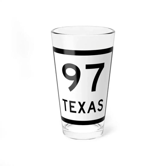 Texas 97 (Texas) (Road Sign) Pint Glass 16oz 16oz - Go Mug Yourself