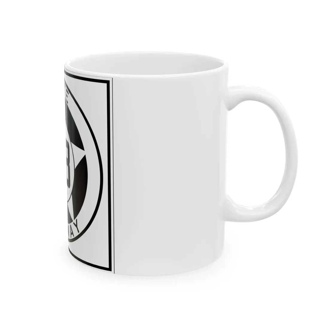 Texas 98 1935 (Texas) (Road Sign) White Coffee Mug - Go Mug Yourself