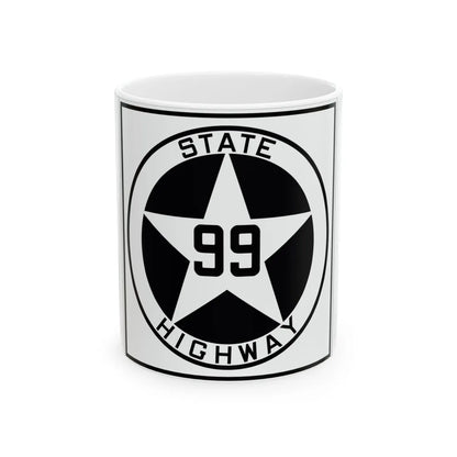 Texas 99 1917 (Texas) (Road Sign) White Coffee Mug 11oz - Go Mug Yourself