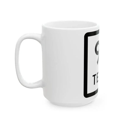 Texas 99 (Texas) (Road Sign) White Coffee Mug - Go Mug Yourself