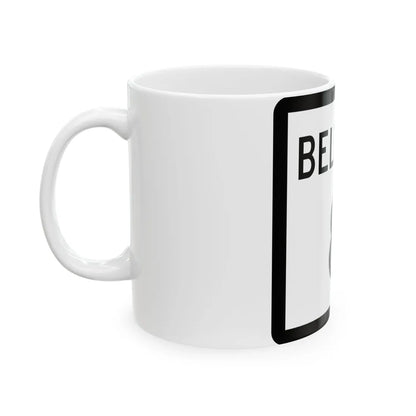 Texas Beltway 8 (Texas) (Road Sign) White Coffee Mug - Go Mug Yourself