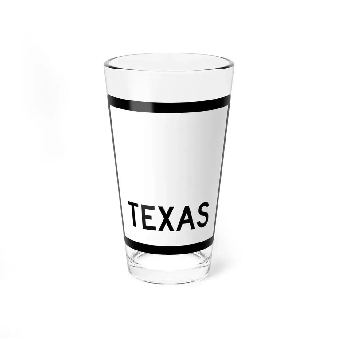 Texas blank (Texas) (Road Sign) Pint Glass 16oz 16oz - Go Mug Yourself